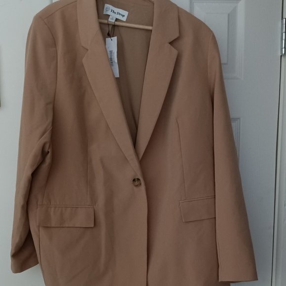 The Drop Jackets & Coats The Drop Brand Womens Tan Blazer Poshmark